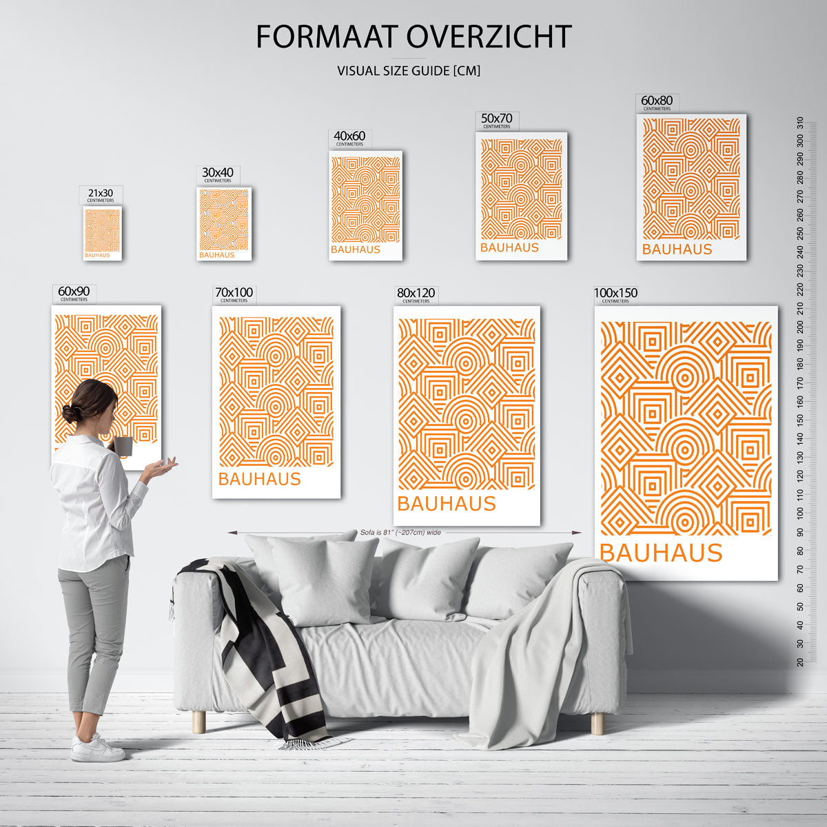 Lijnen en patronen Poster