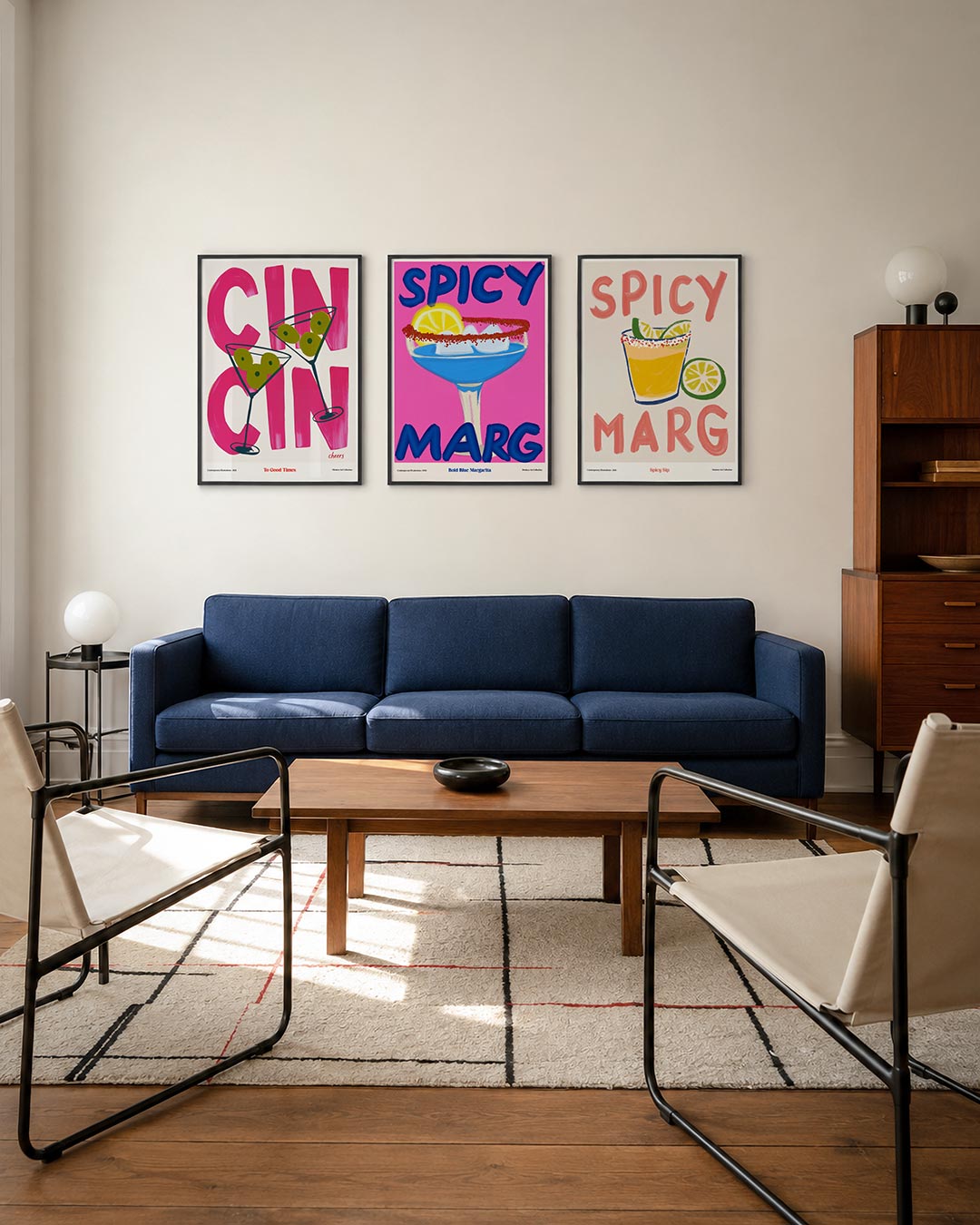 Kleurrijke cheers Posterset