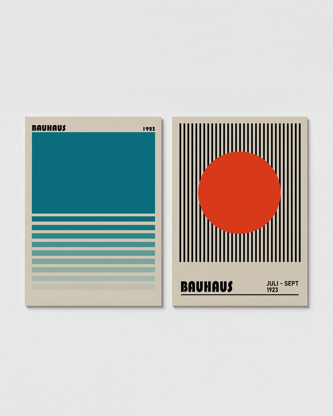 Kleurvlakken en lijnen Posterset
