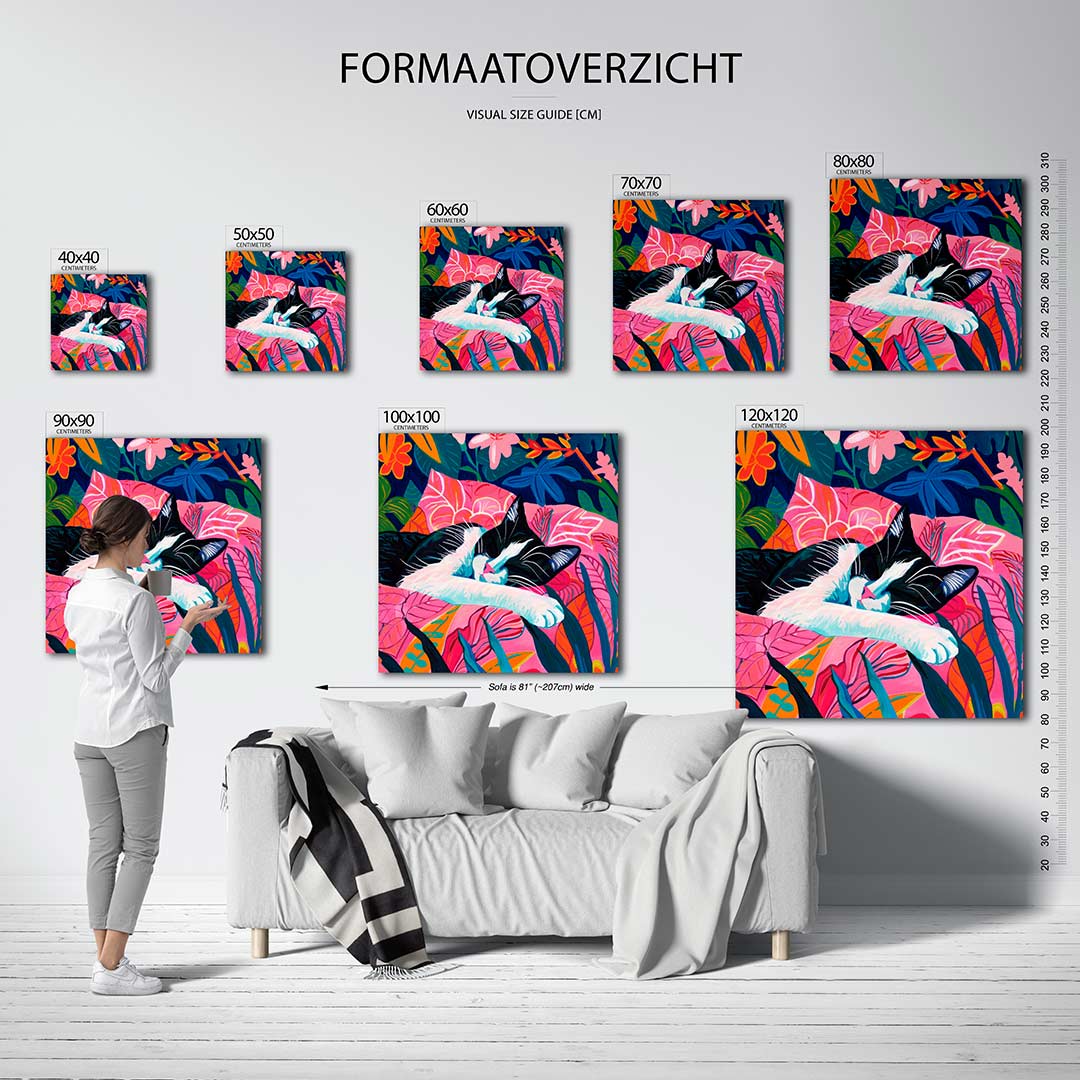 Dromerige kat Kunstwerk
