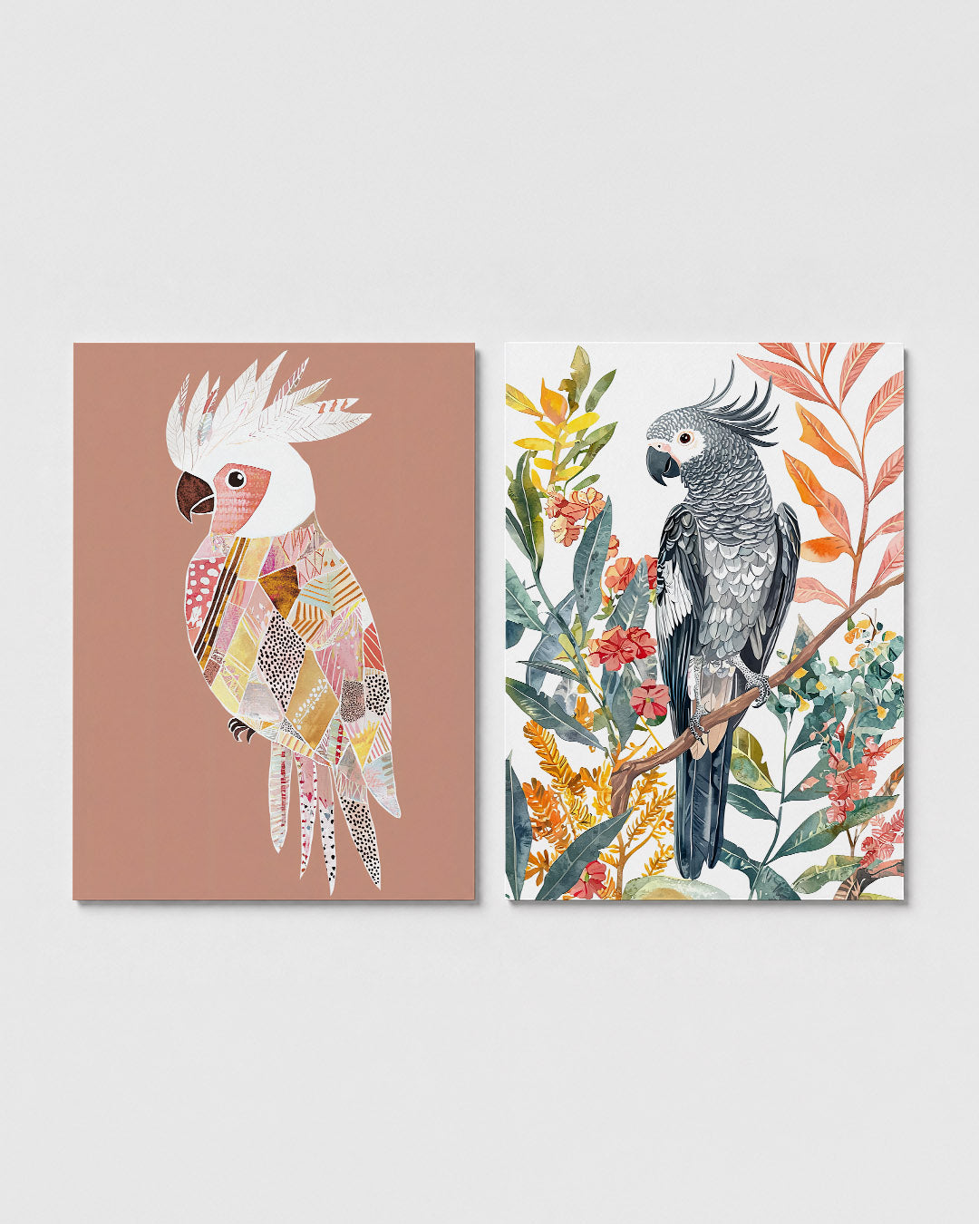 Vogel patchwork Posterset