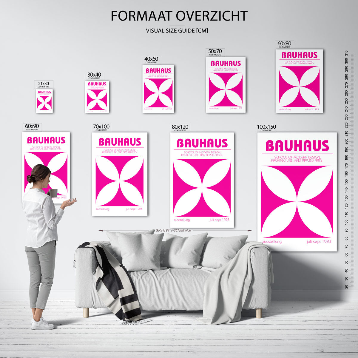 Vormen en kleurvlakken Poster