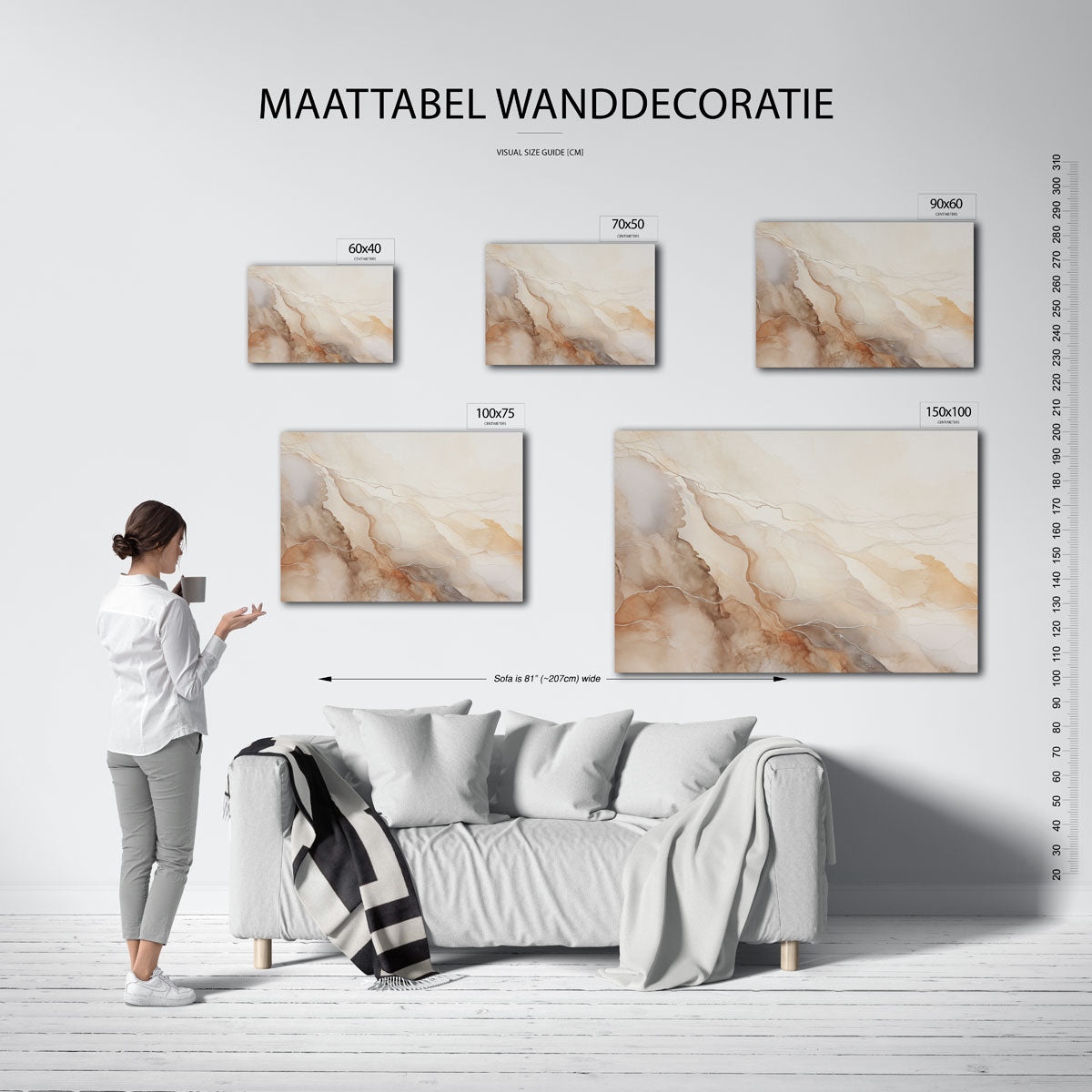 Organische lijnen Kunstwerk