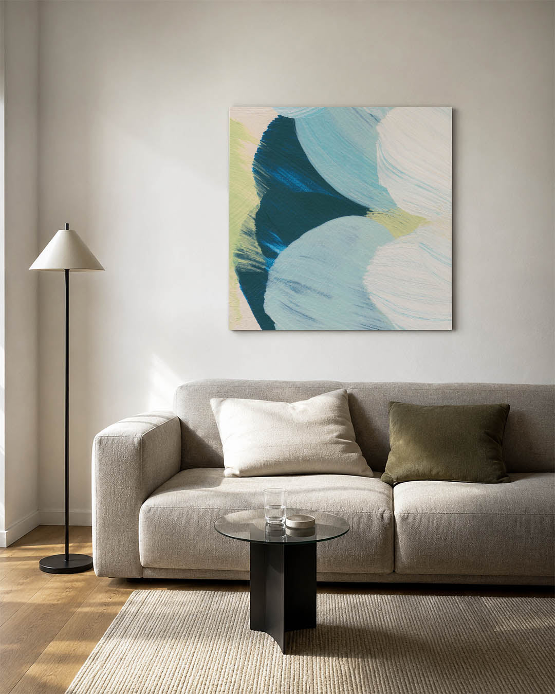 Organische kleurencompositie Kunstwerk