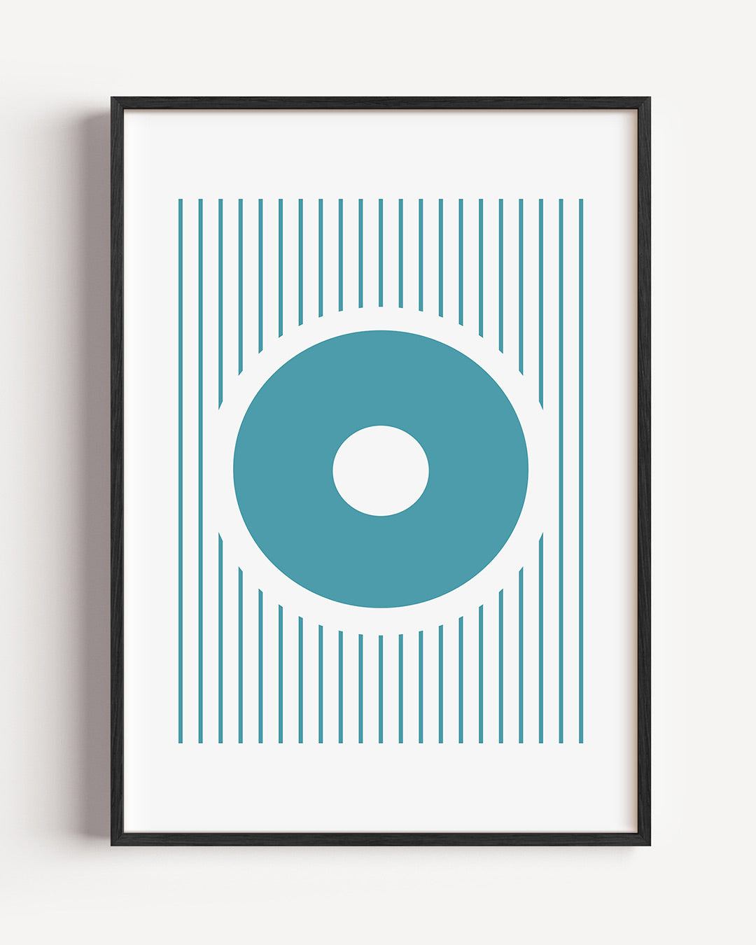 Cirkel en lijnen Poster