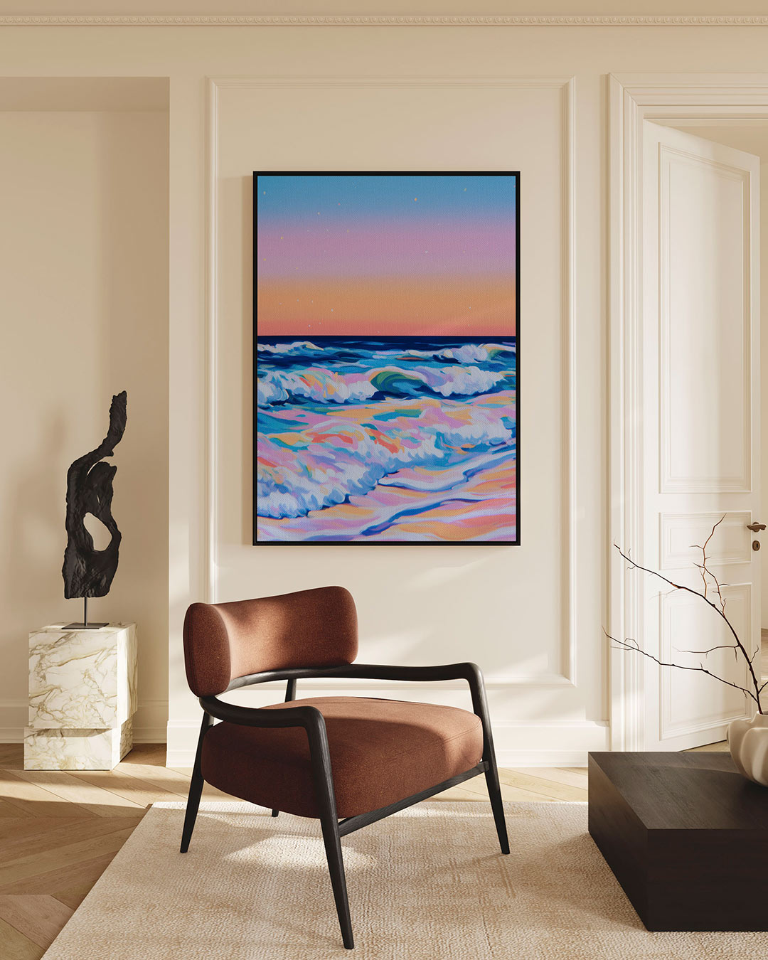 Kleurrijke zeezichten Kunstwerk