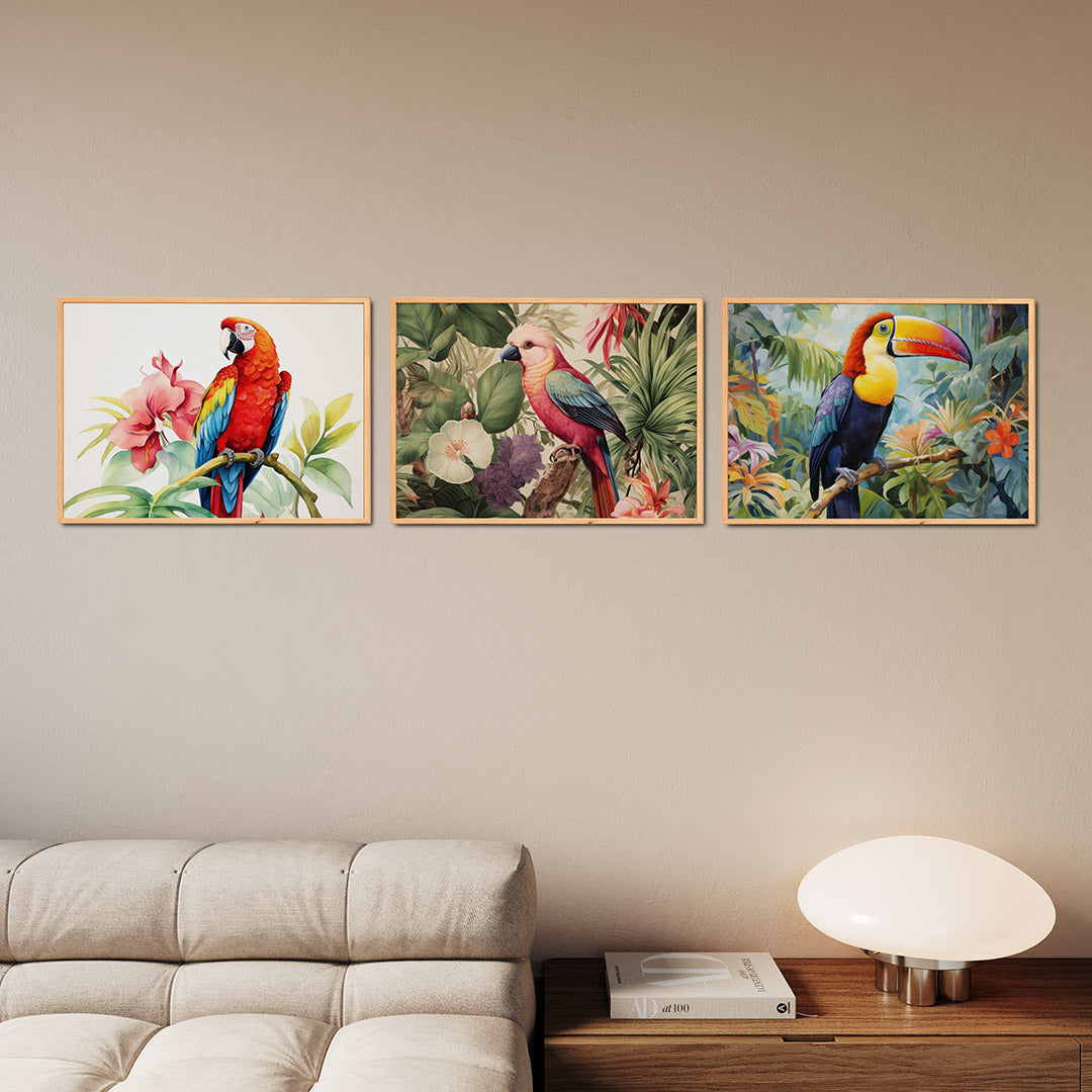 Kleurige vleugels Posterset