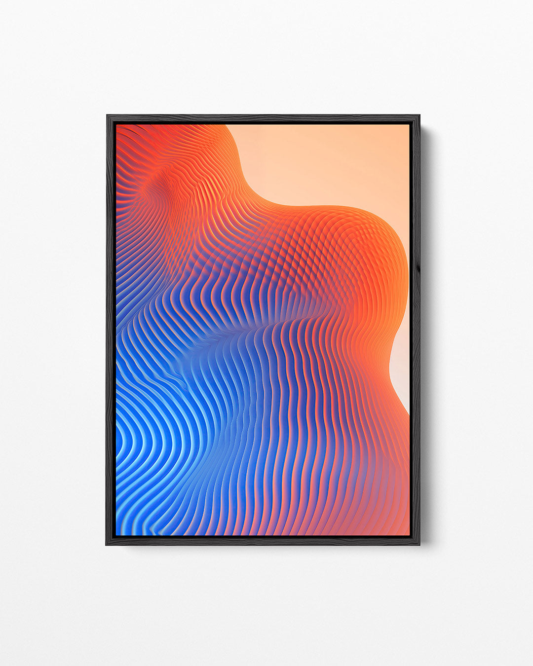 Golvende kleuren Kunstwerk