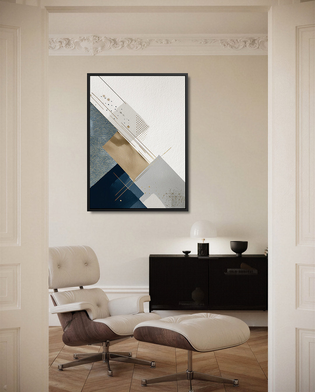 Geometrische compositie Kunstwerk