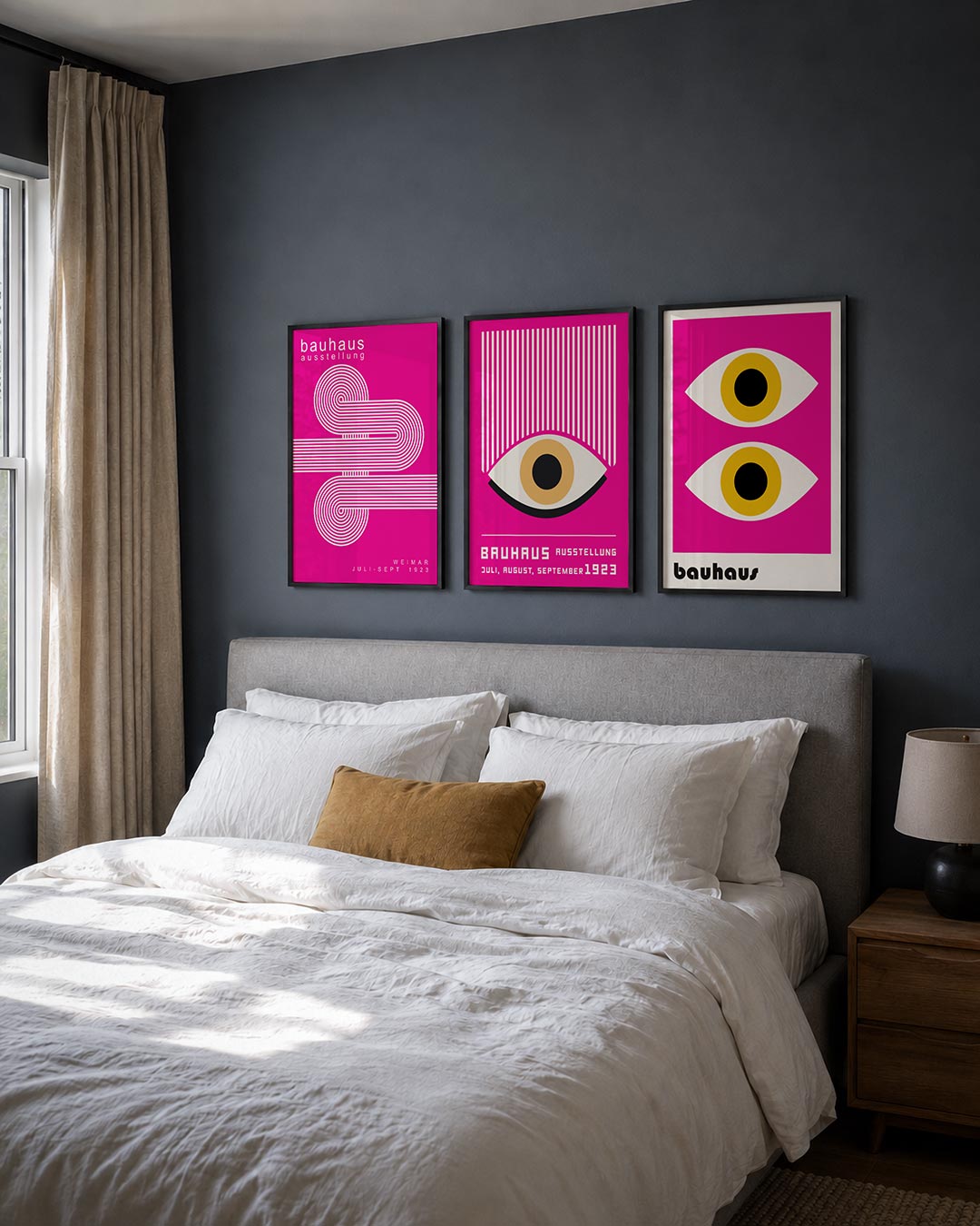 Lijnen en cirkelpatronen Posterset
