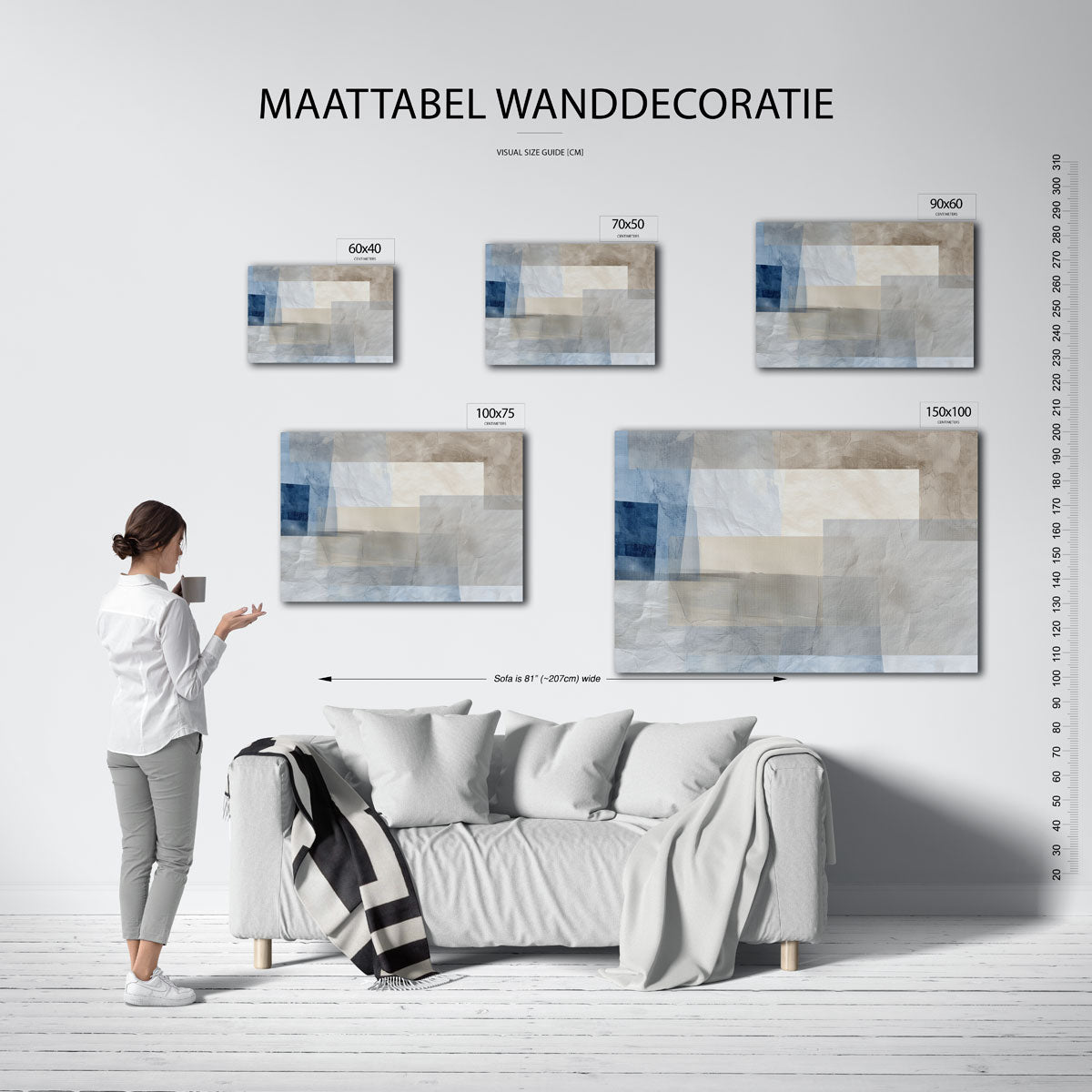 Gelaagde texturen Kunstwerk