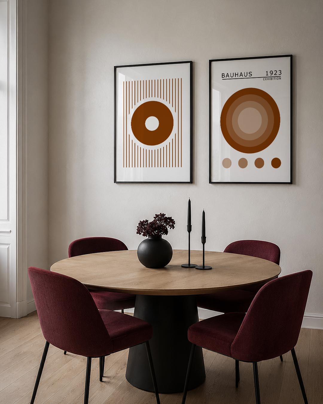 Cirkel en lijnen Postersets