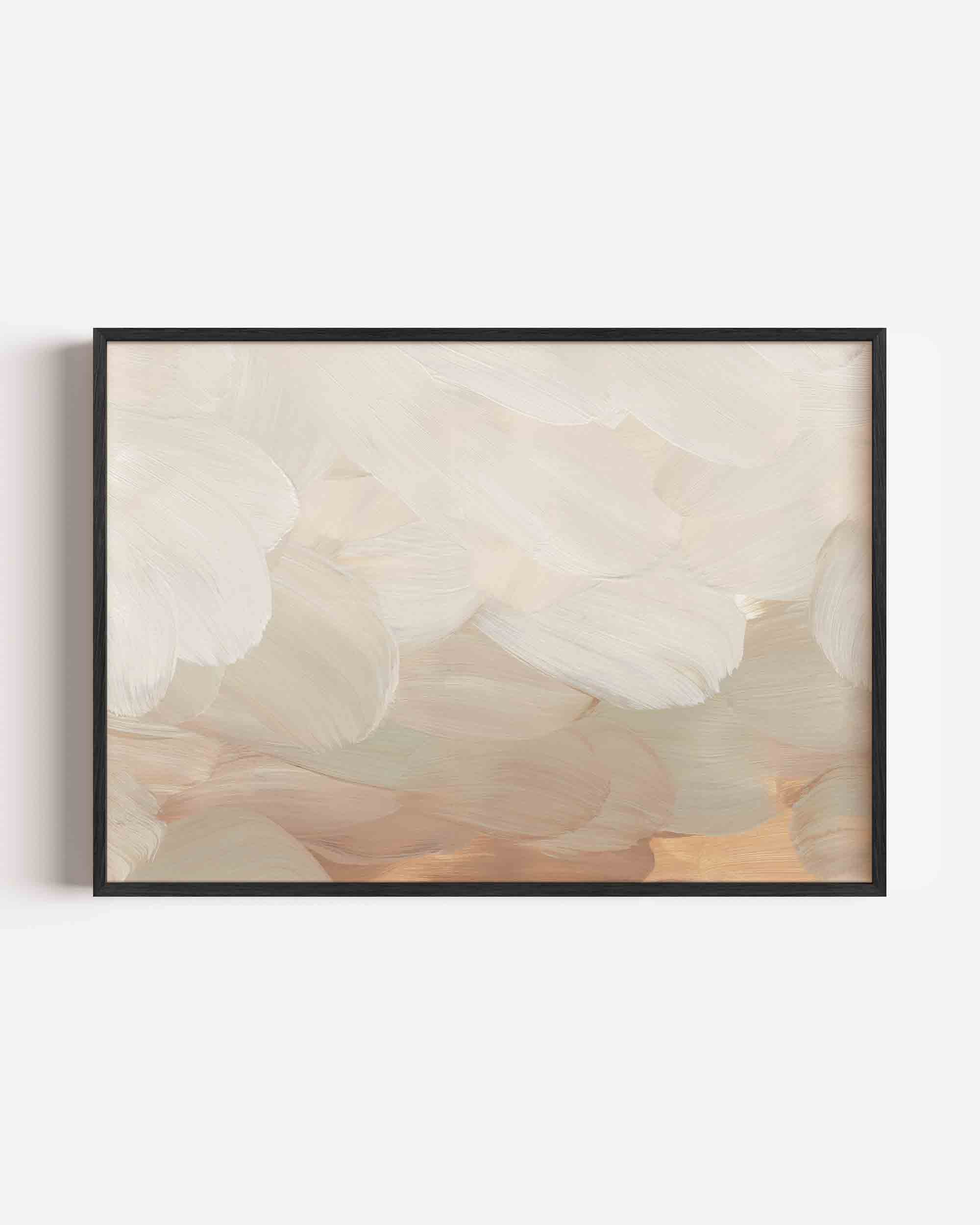Abstracte penseelstreken Poster