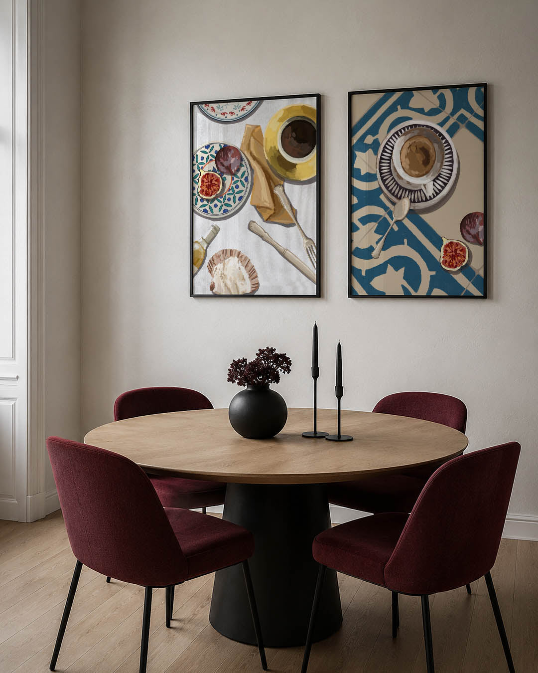 Eettafel compositie Posterset
