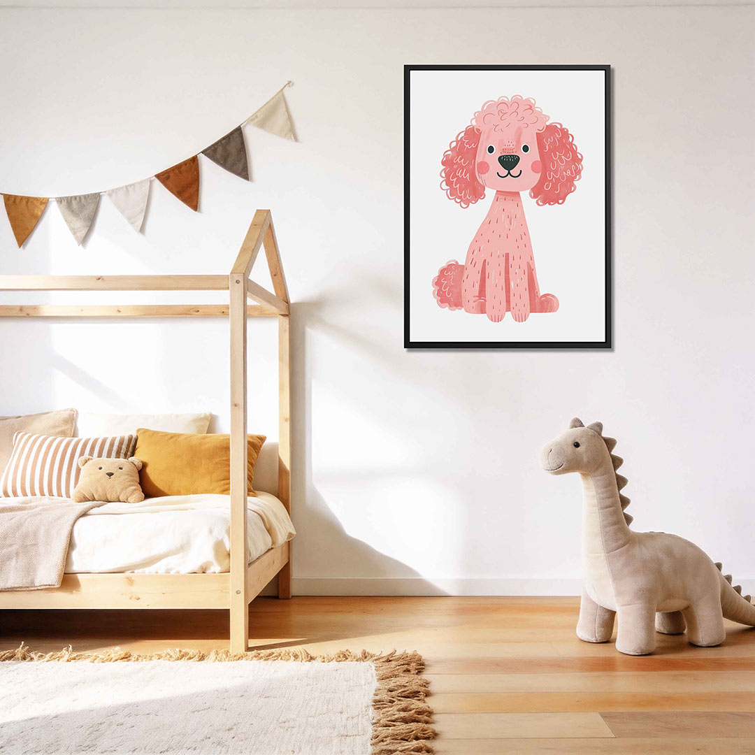 Vrolijke hond illustratie Kunstwerk