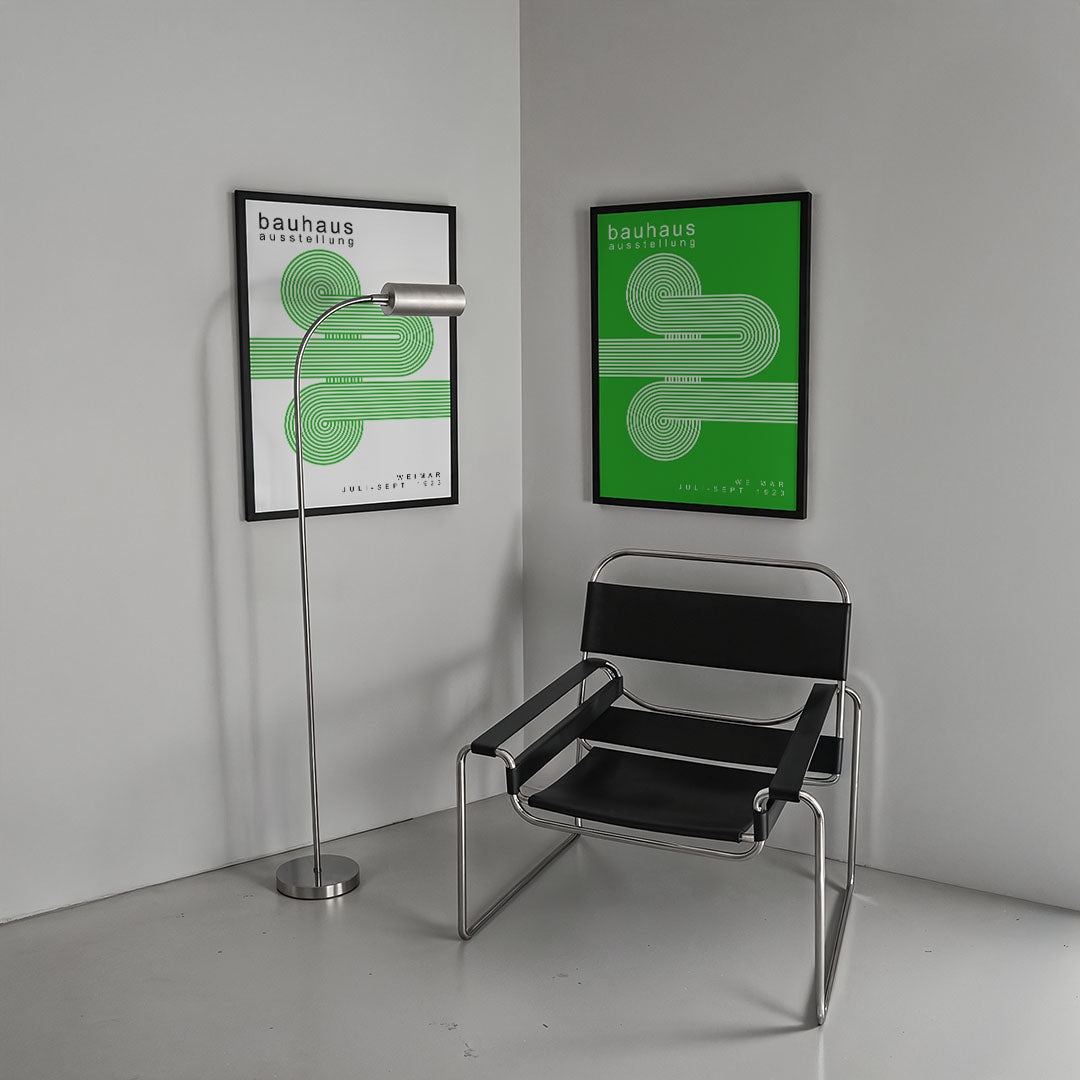 Groene lijnenspel Posterset