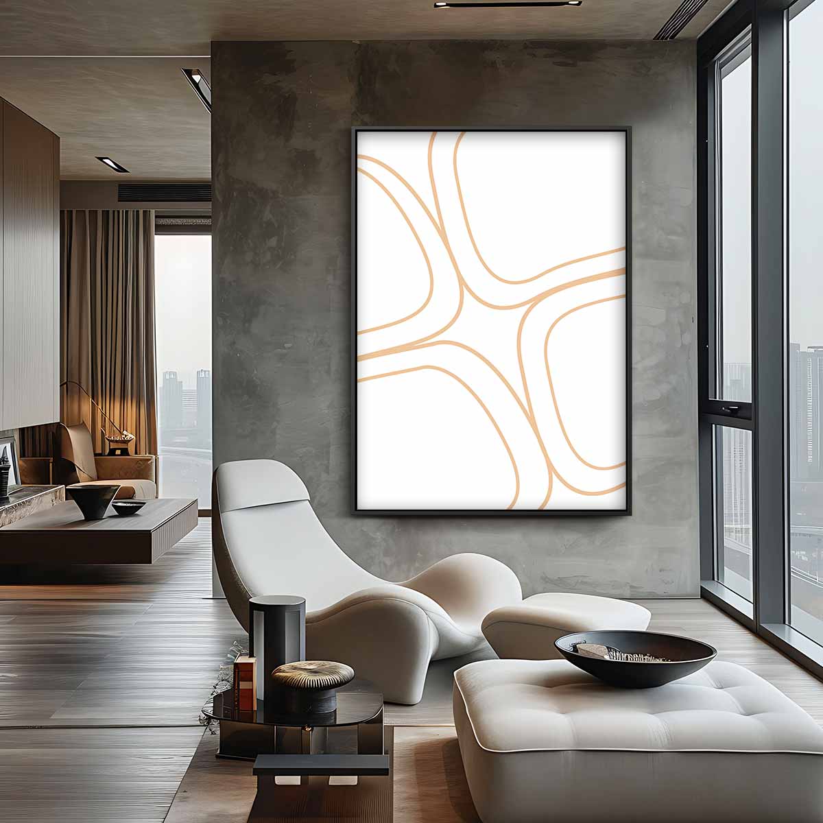 Zachte Golven Kunstwerk-canvas-dibond-plexiglas-wanddecoratie-WallArtistic