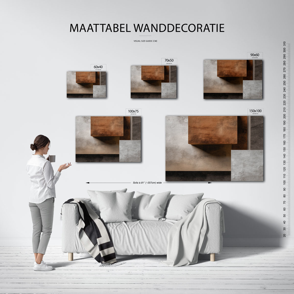 Geometrische vlakken Kunstwerk