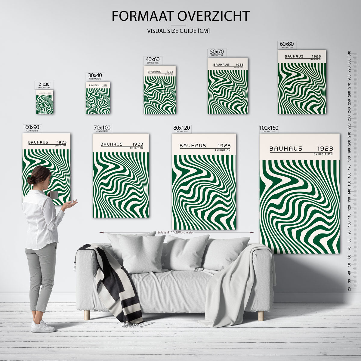 Golvend lijnenspel Poster