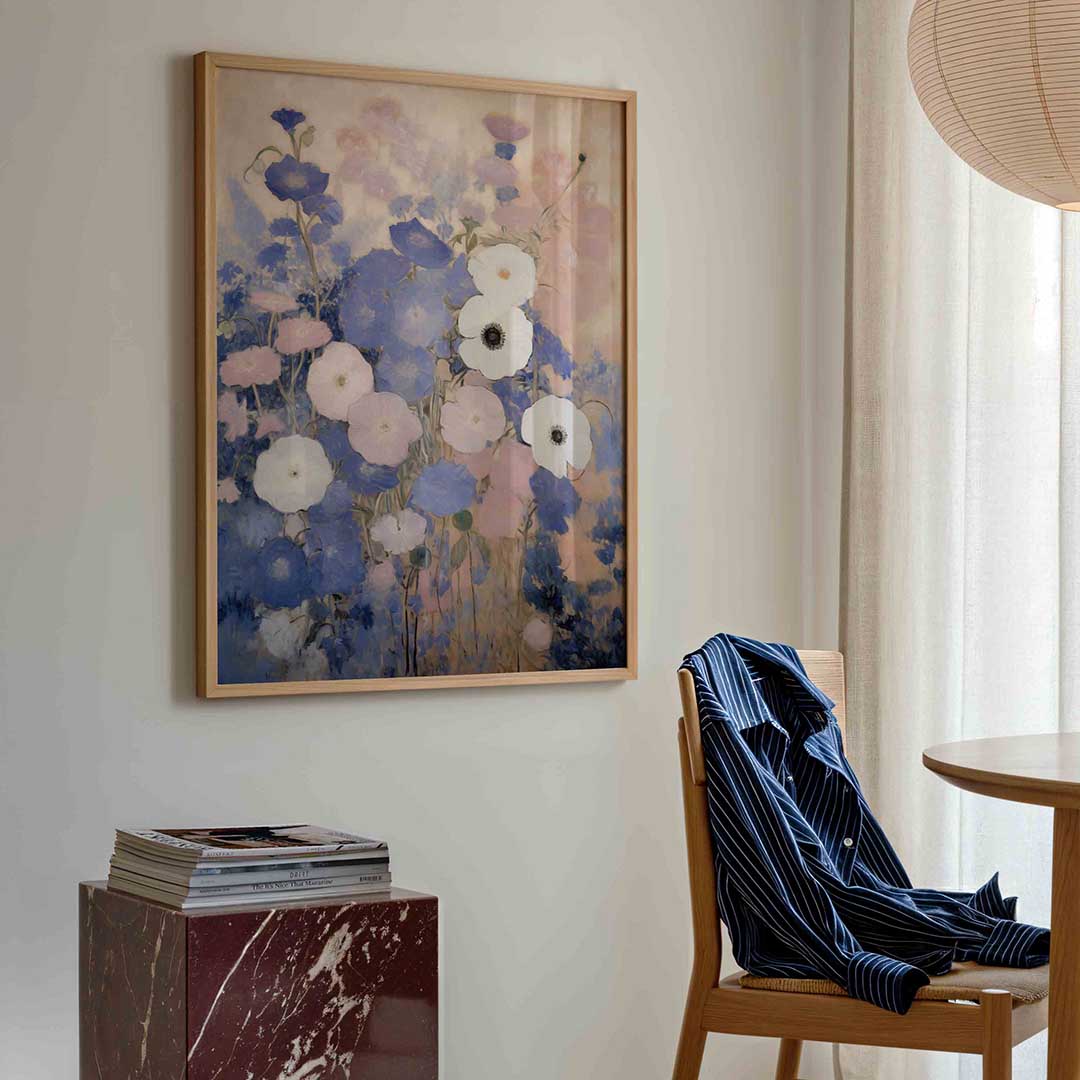 Bloemen in pastel Poster