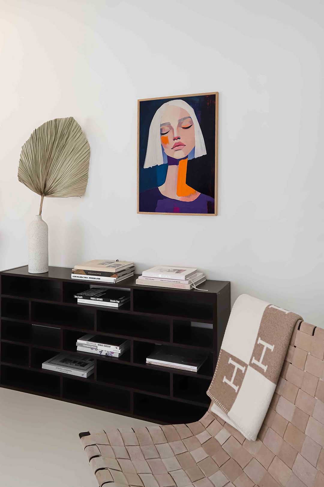 Vrouw met witte haren Poster