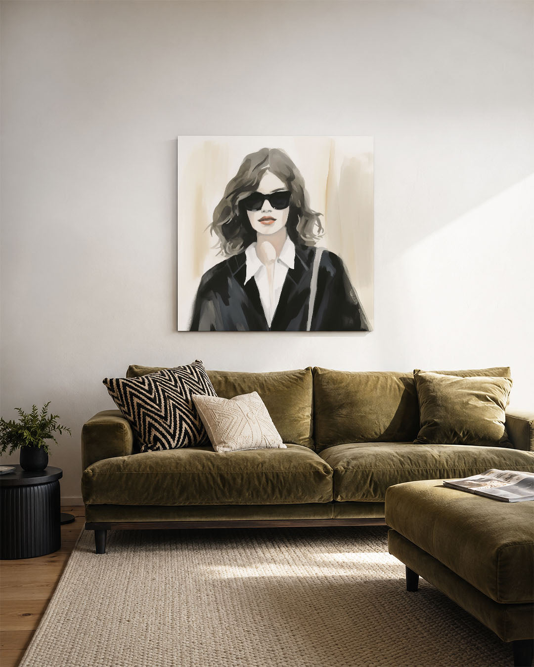 Stijlvolle vrouw Kunstwerk