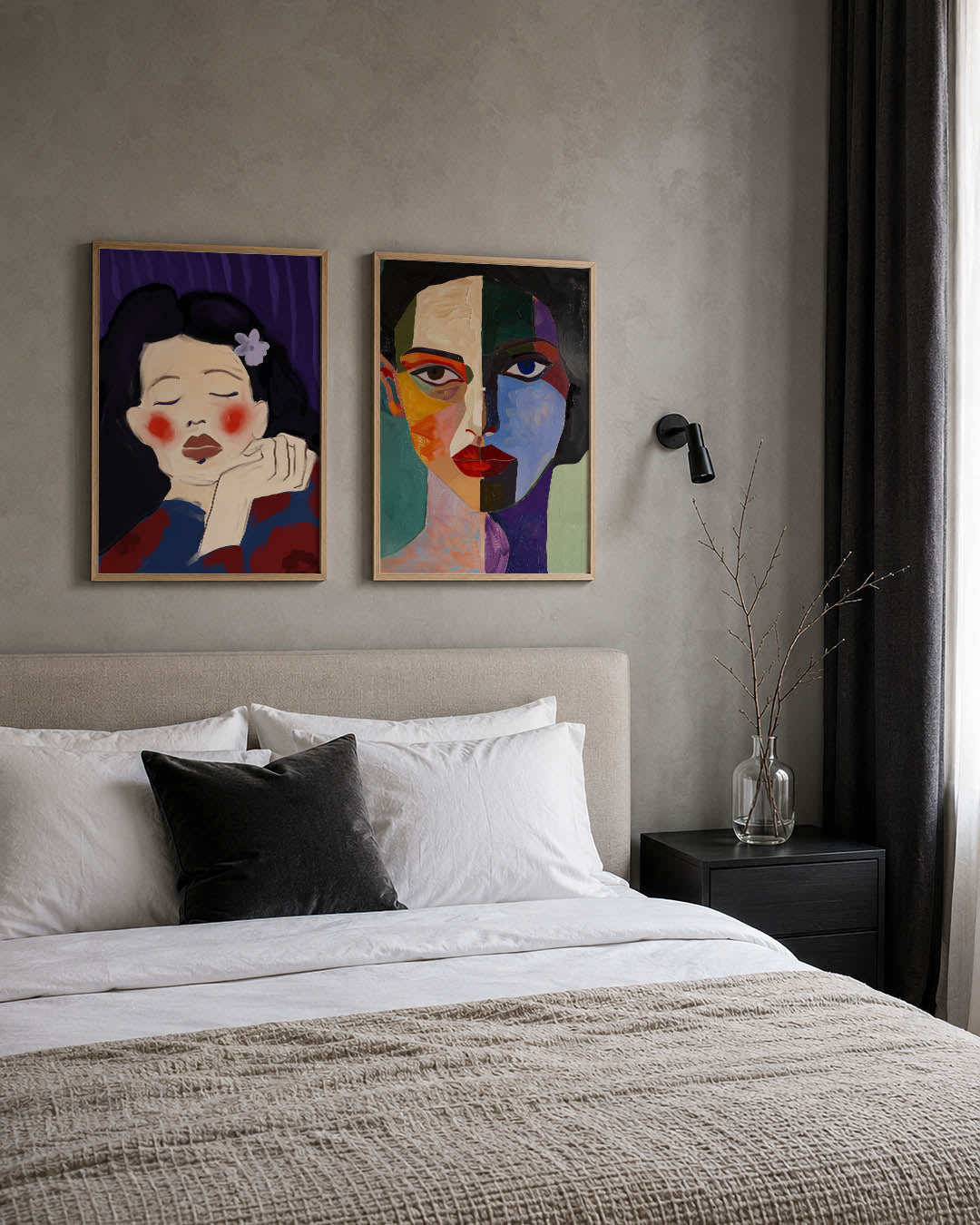Dromerige vrouw Posterset