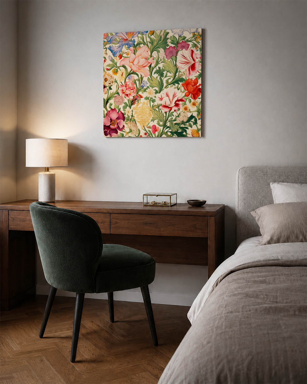 Bloemrijke patronen Kunstwerk