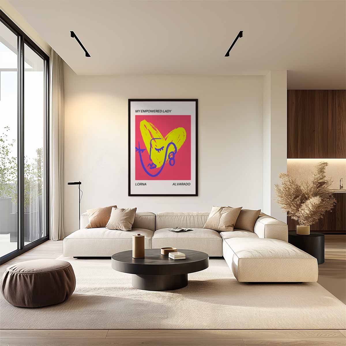 My Empowered Lady Kunstwerk-canvas-dibond-plexiglas-wanddecoratie-WallArtistic