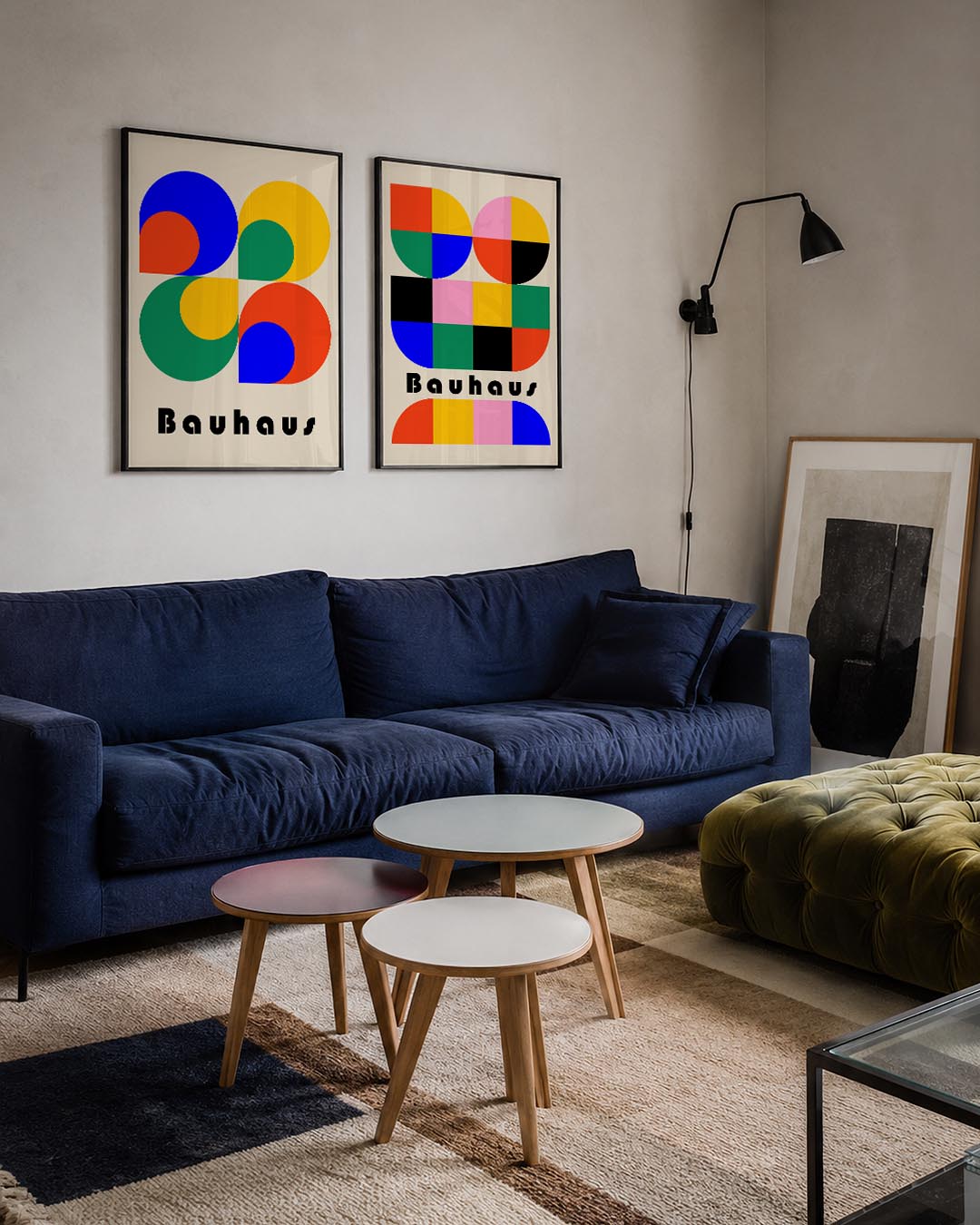 Kleurrijke vormen Posterset