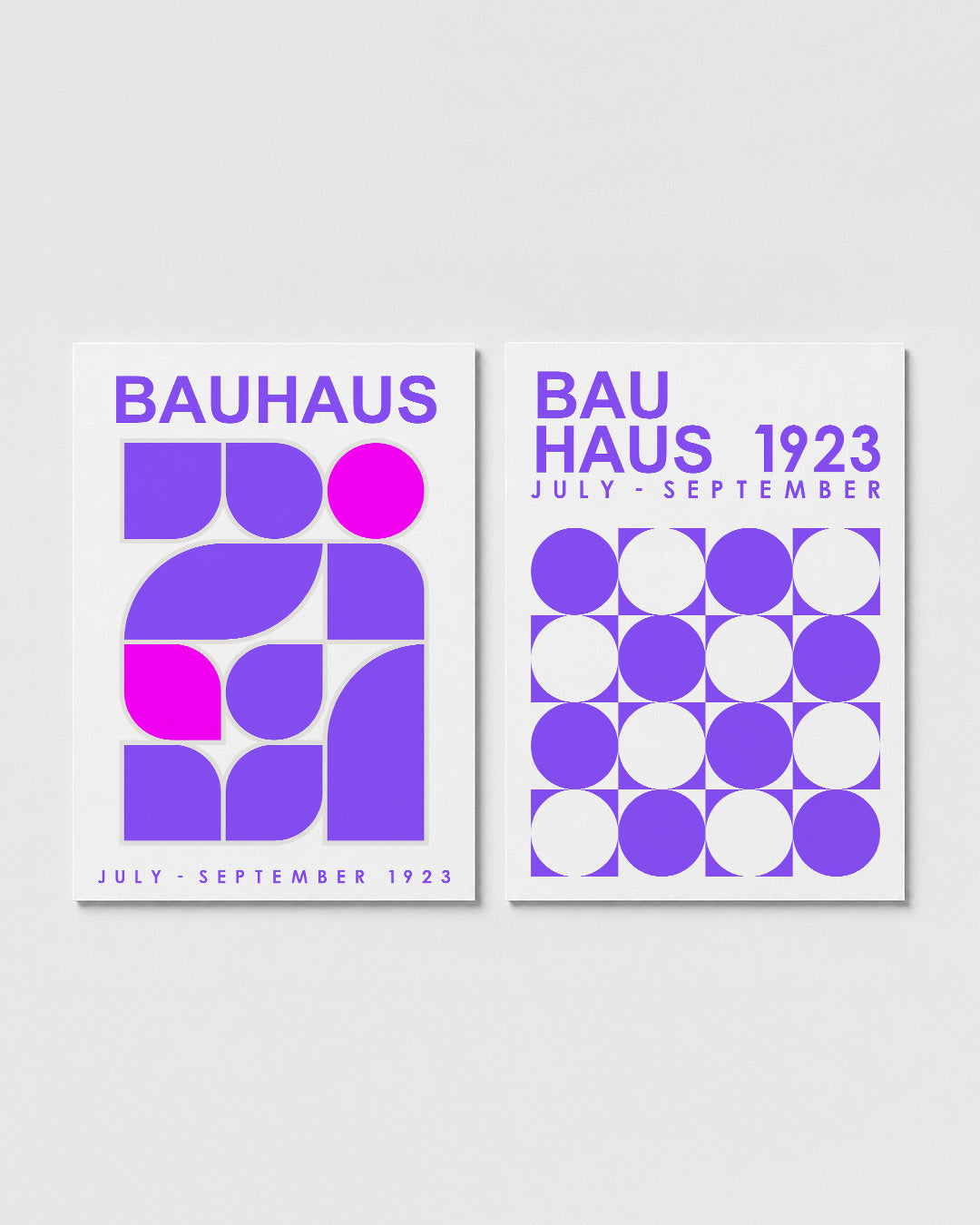 Vormen en kleurvlakken Posterset