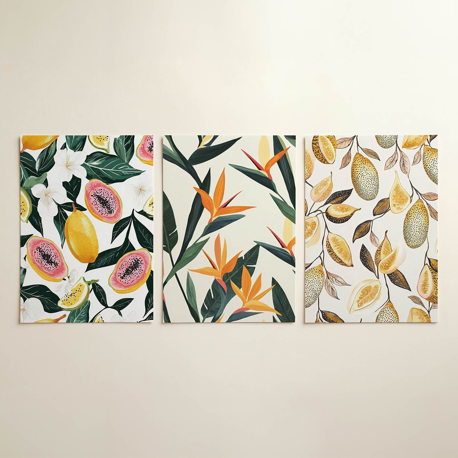 Fruitige patronen Posterset