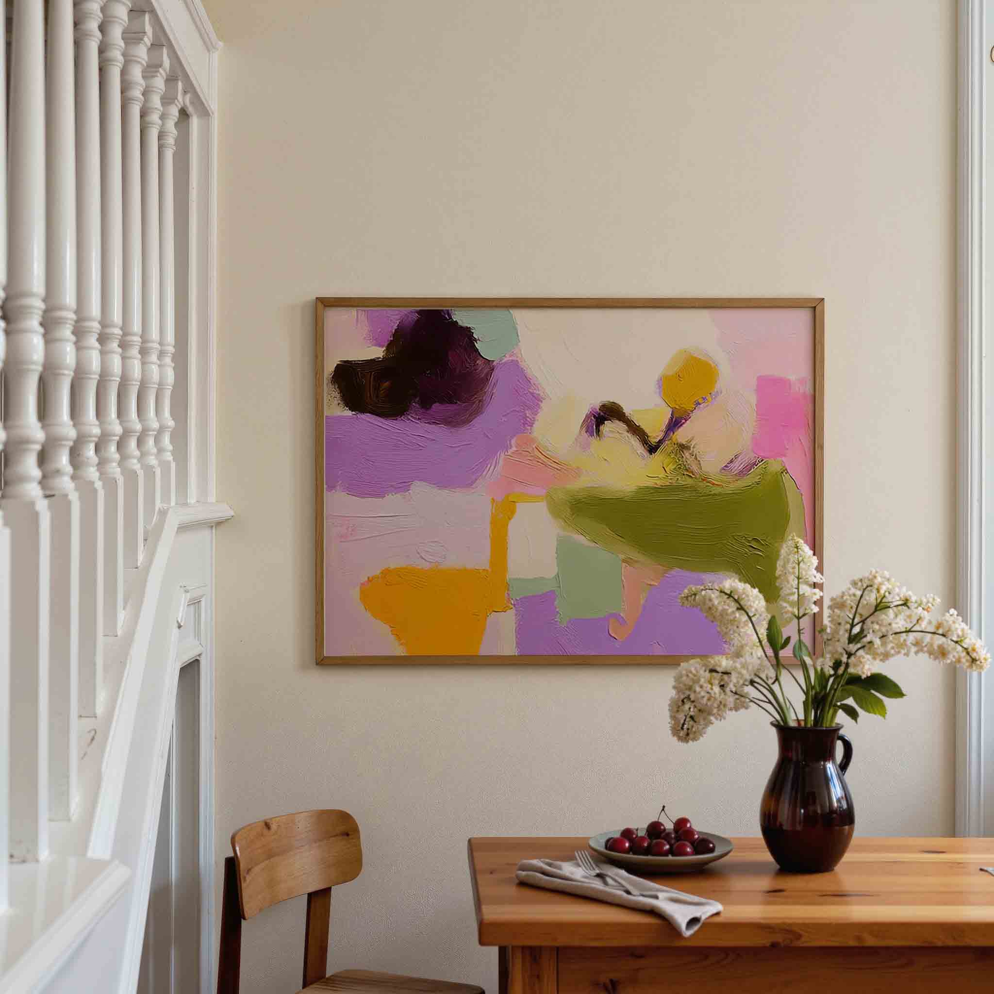 Abstracte vormen en kleuren Poster