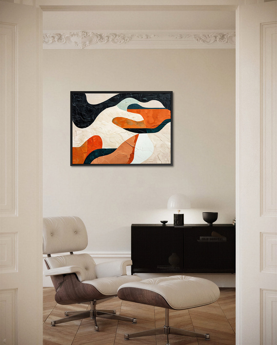 Organische vormen compositie Kunstwerk