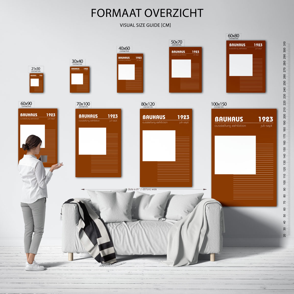 Lijnen en vlaken Poster