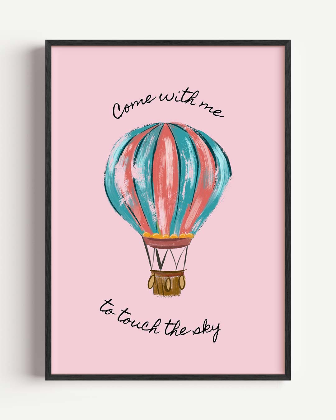 Dromerige Luchtballon Poster-WallArtistic