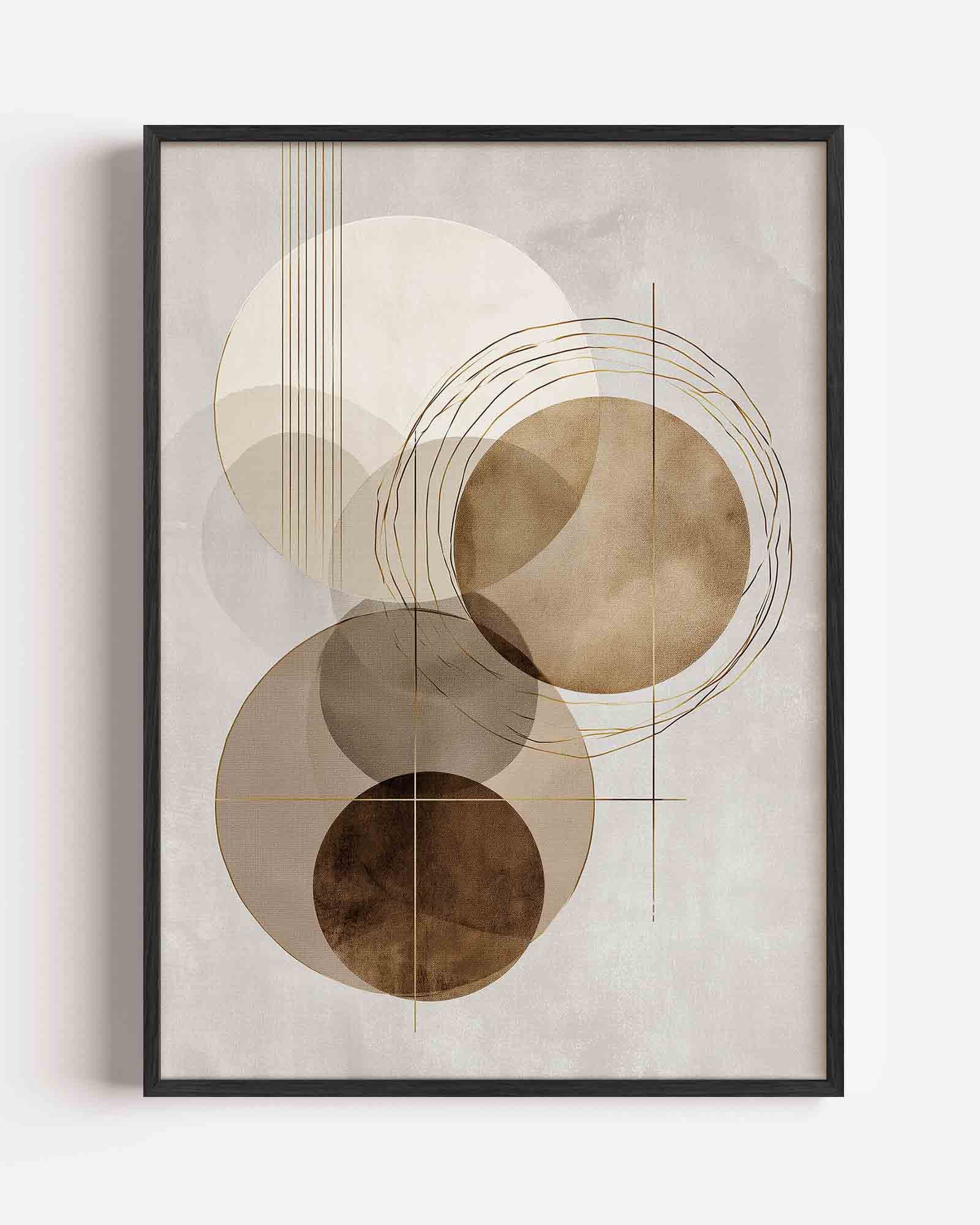 Abstracte cirkels Poster