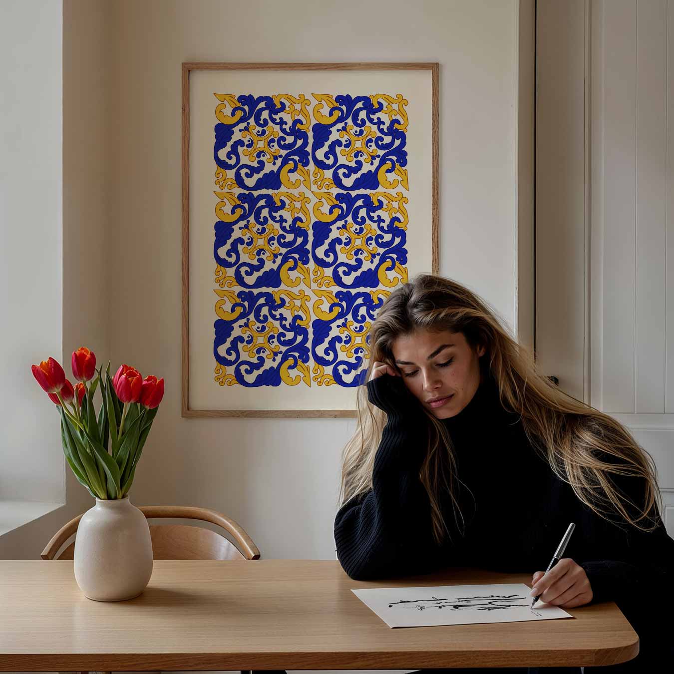 Mozaïek Magie Wandposter-WallArtistic