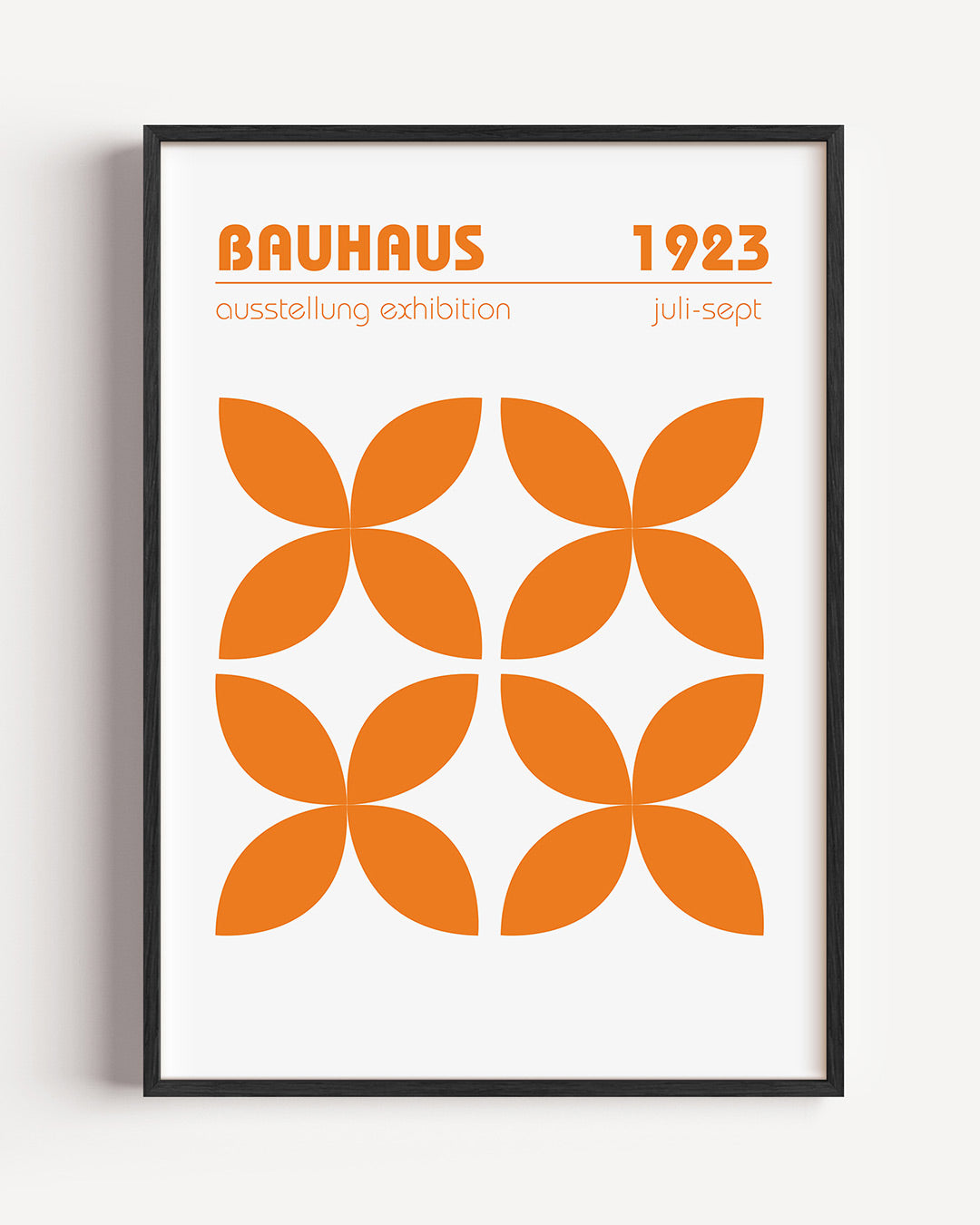 Oranje vormenritme Poster