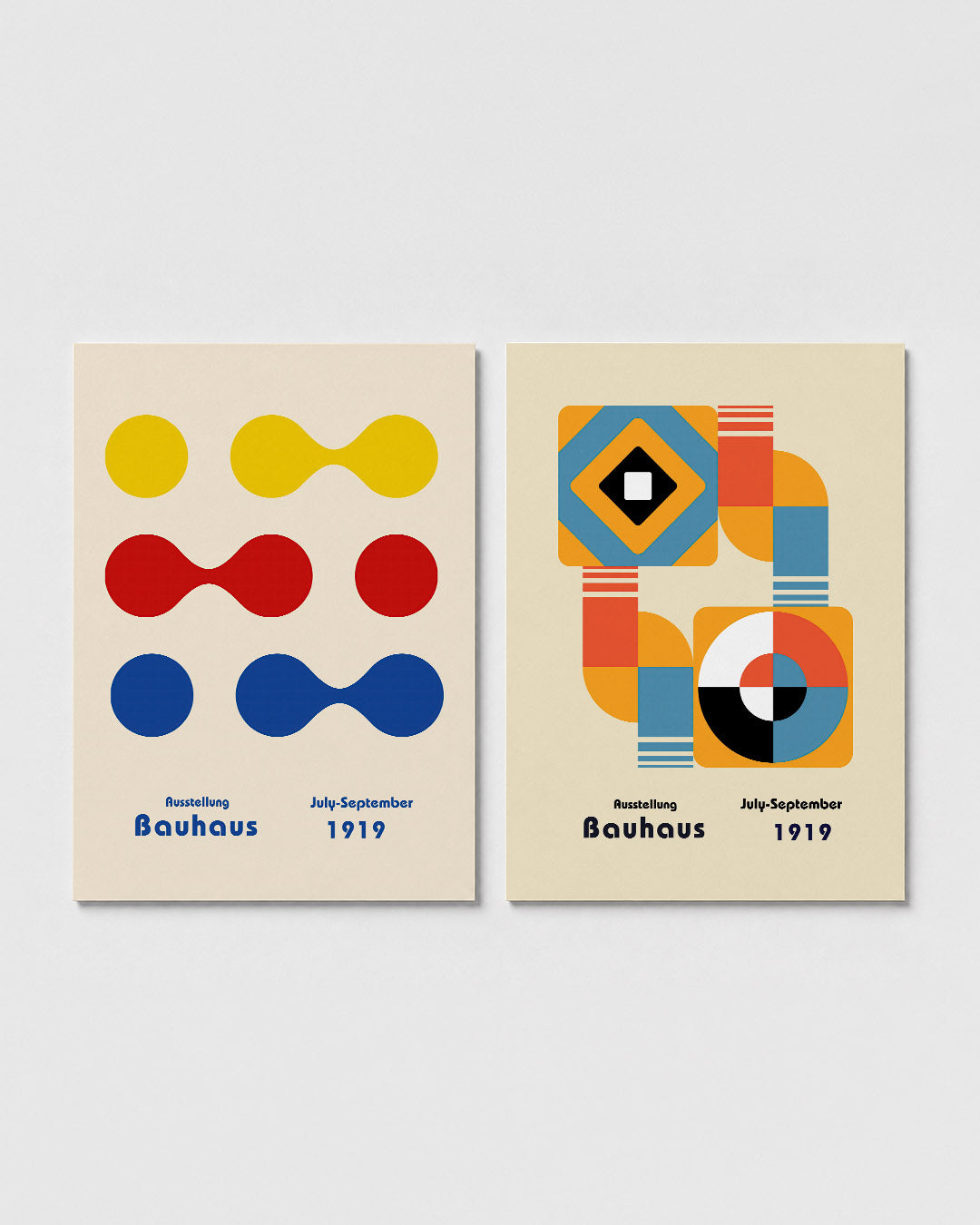 Kleurrijke vormen Posterset