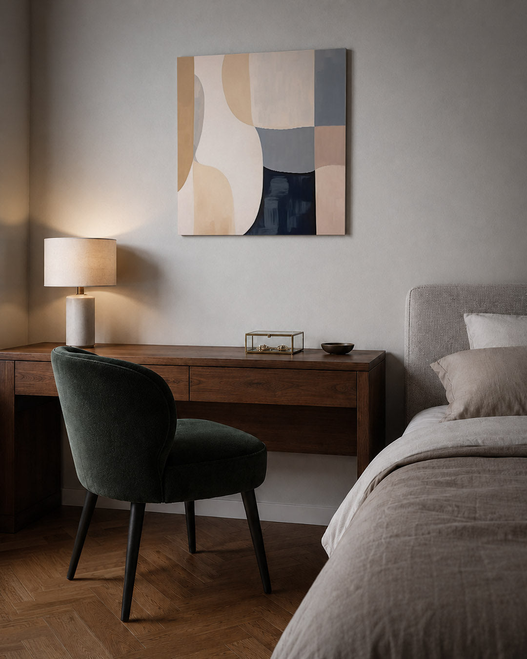 Organische vormen compositie Kunstwerk
