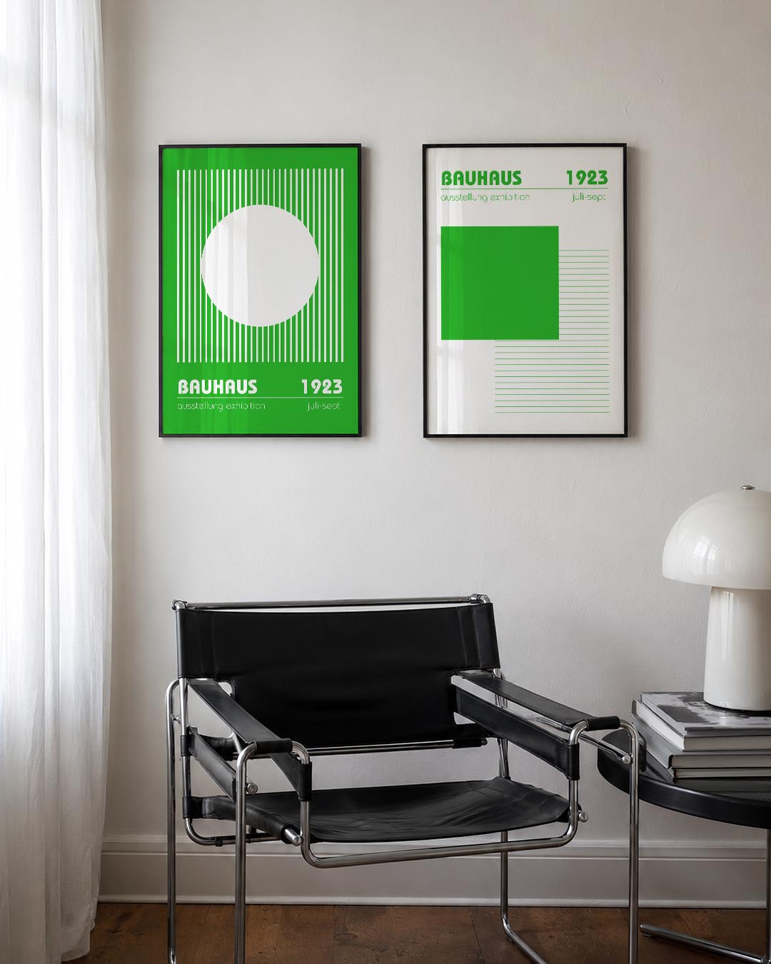 Lijnen en cirkel Posterset