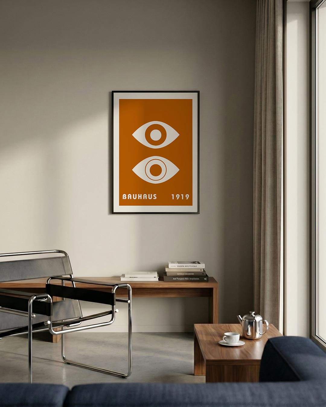 Oogvormen en tekst Poster