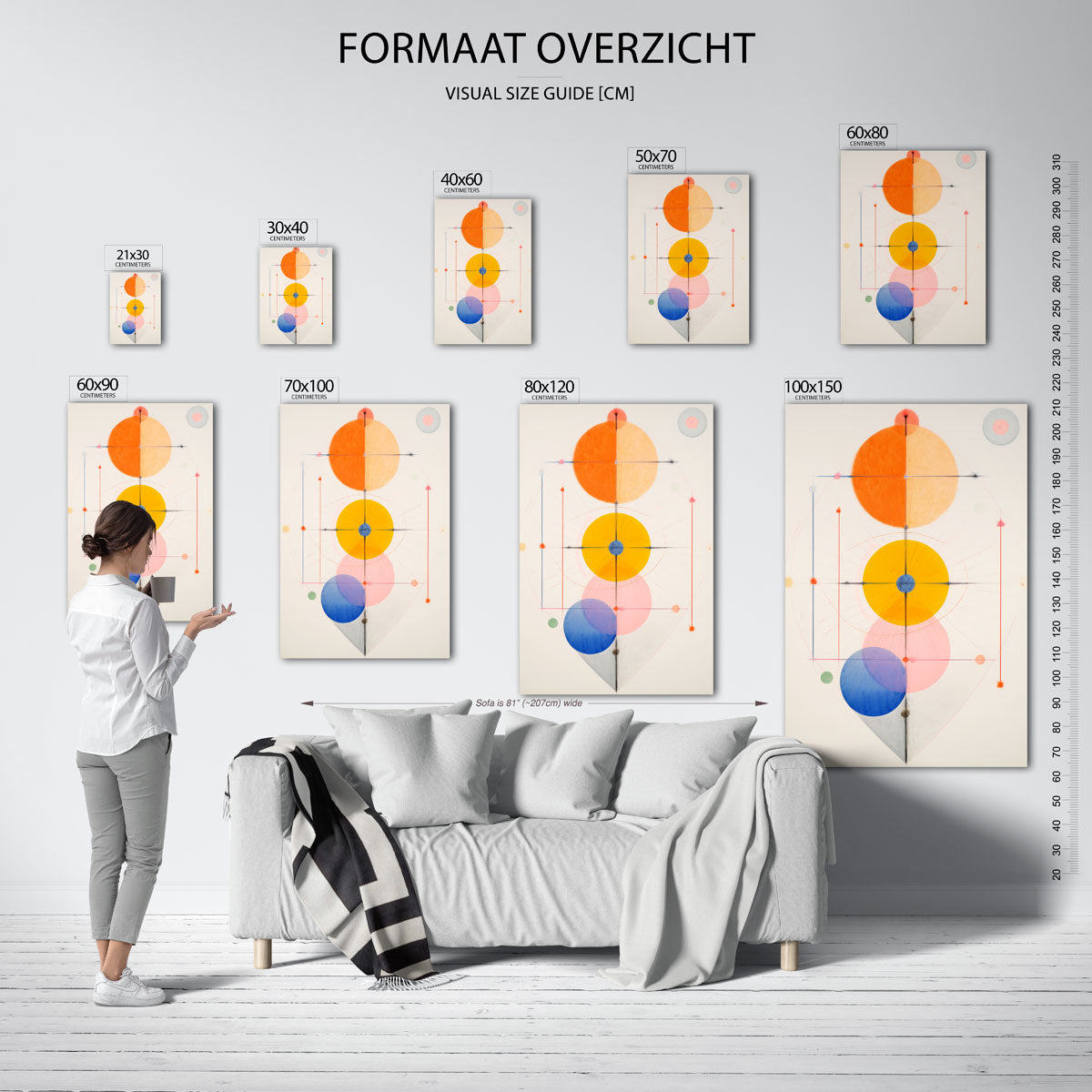 Geometrische cirkels Poster