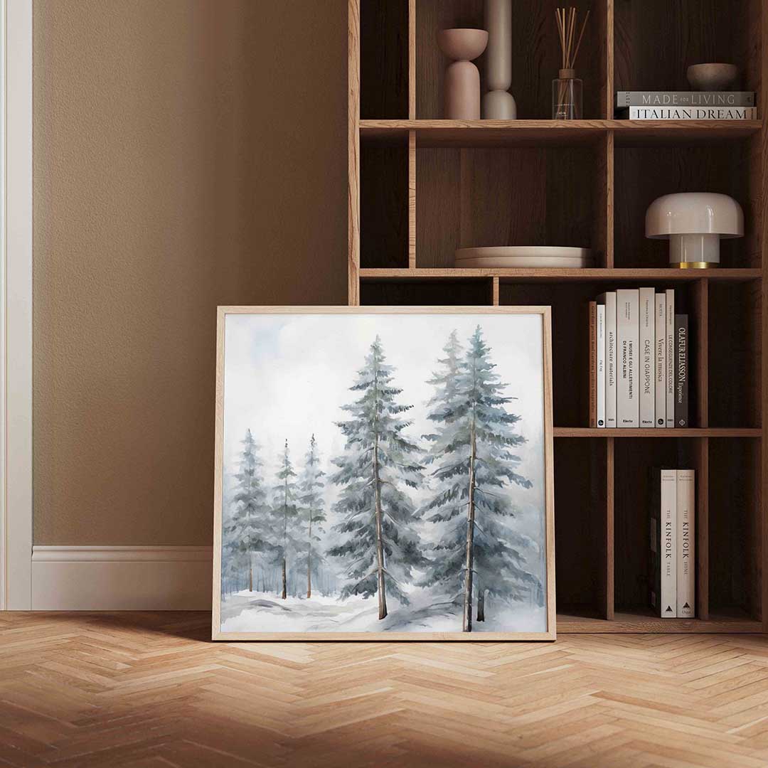 Winterse bomen Poster