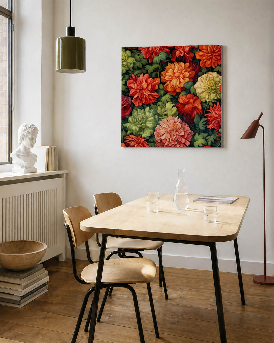 Bloemrijke kleurenpracht Kunstwerk