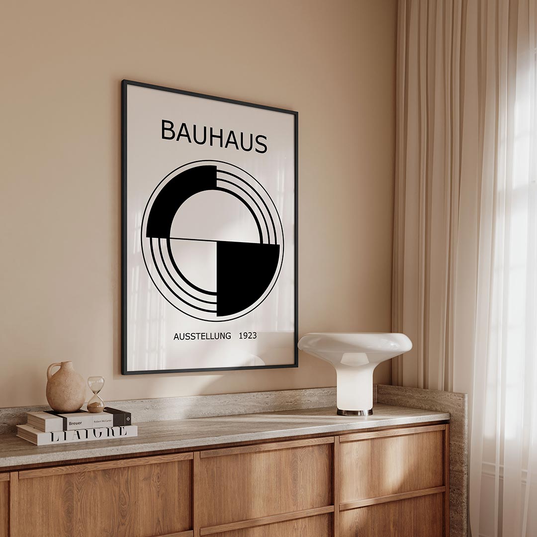 Cirkelvormen en lijnen Poster