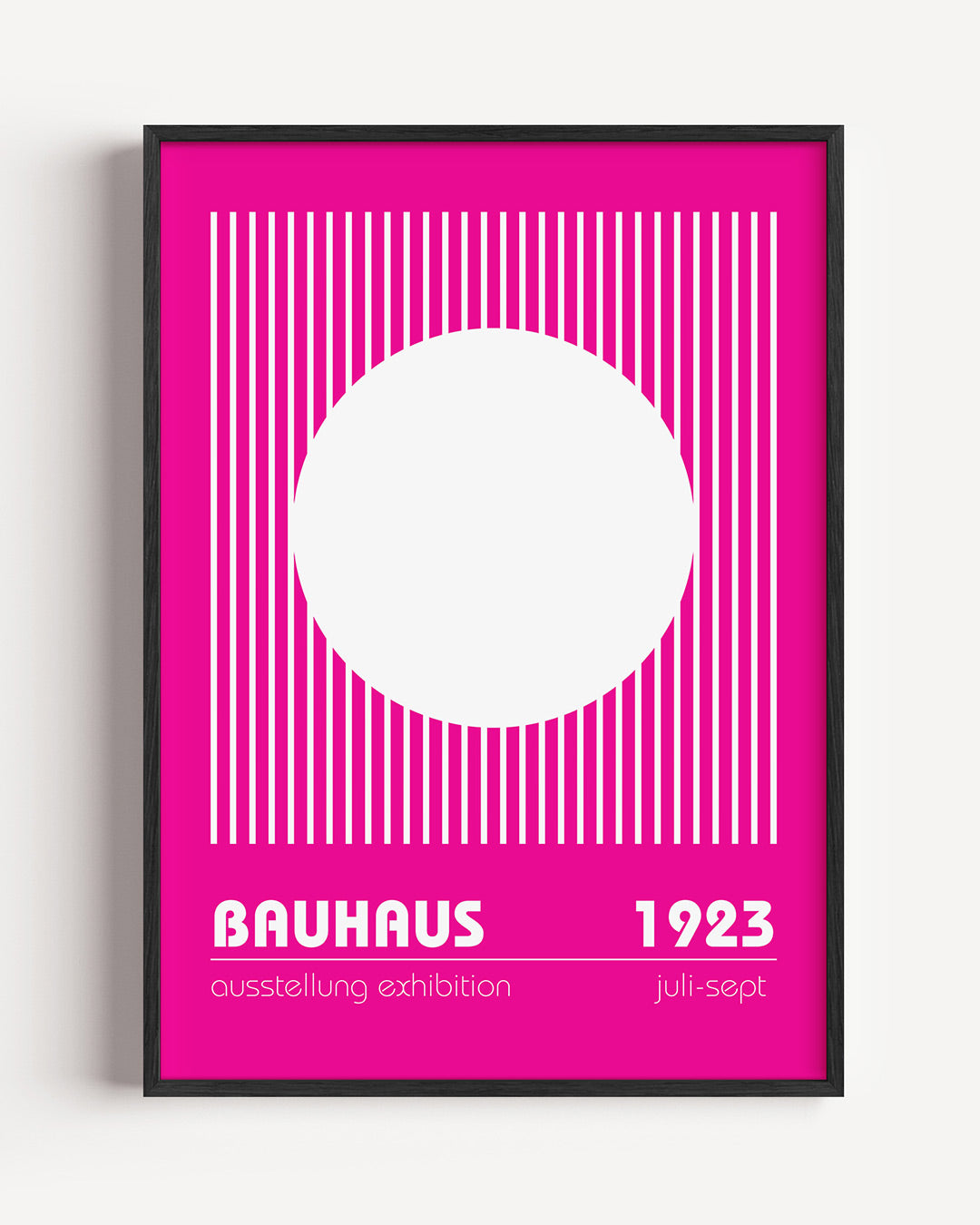 Lijnen en cirkel Poster