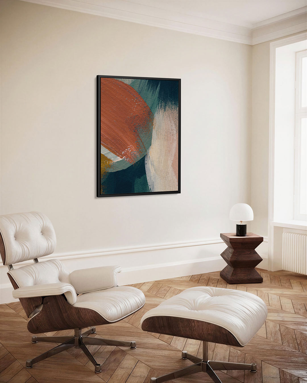 Dynamische kleurvlakken Kunstwerk