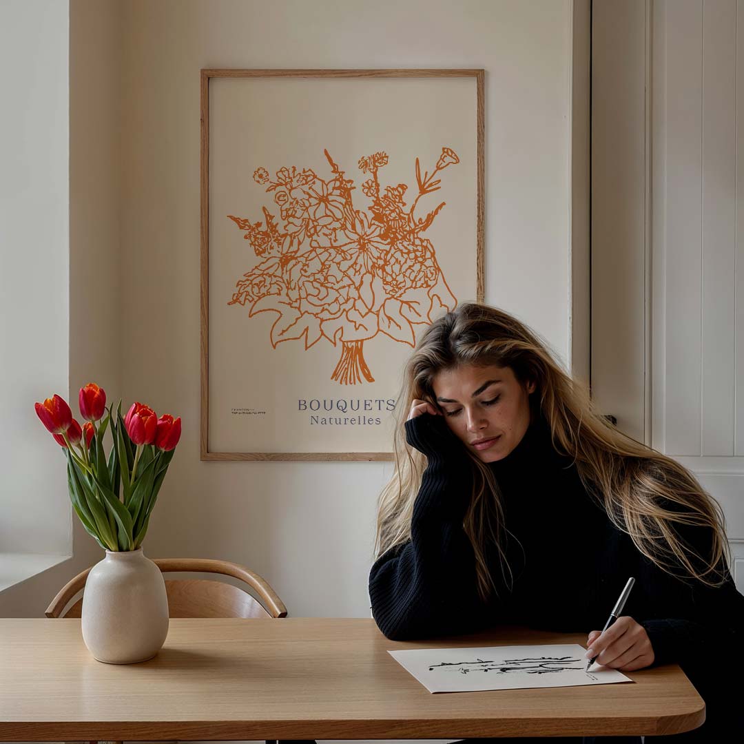 Bloemenpracht Botanische Poster-WallArtistic